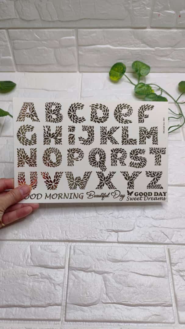 Embossed Sticker Sheet AFD002