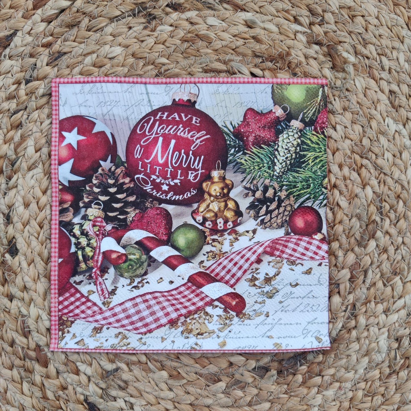 Decoupage Napkin merry little Christmas 33313610