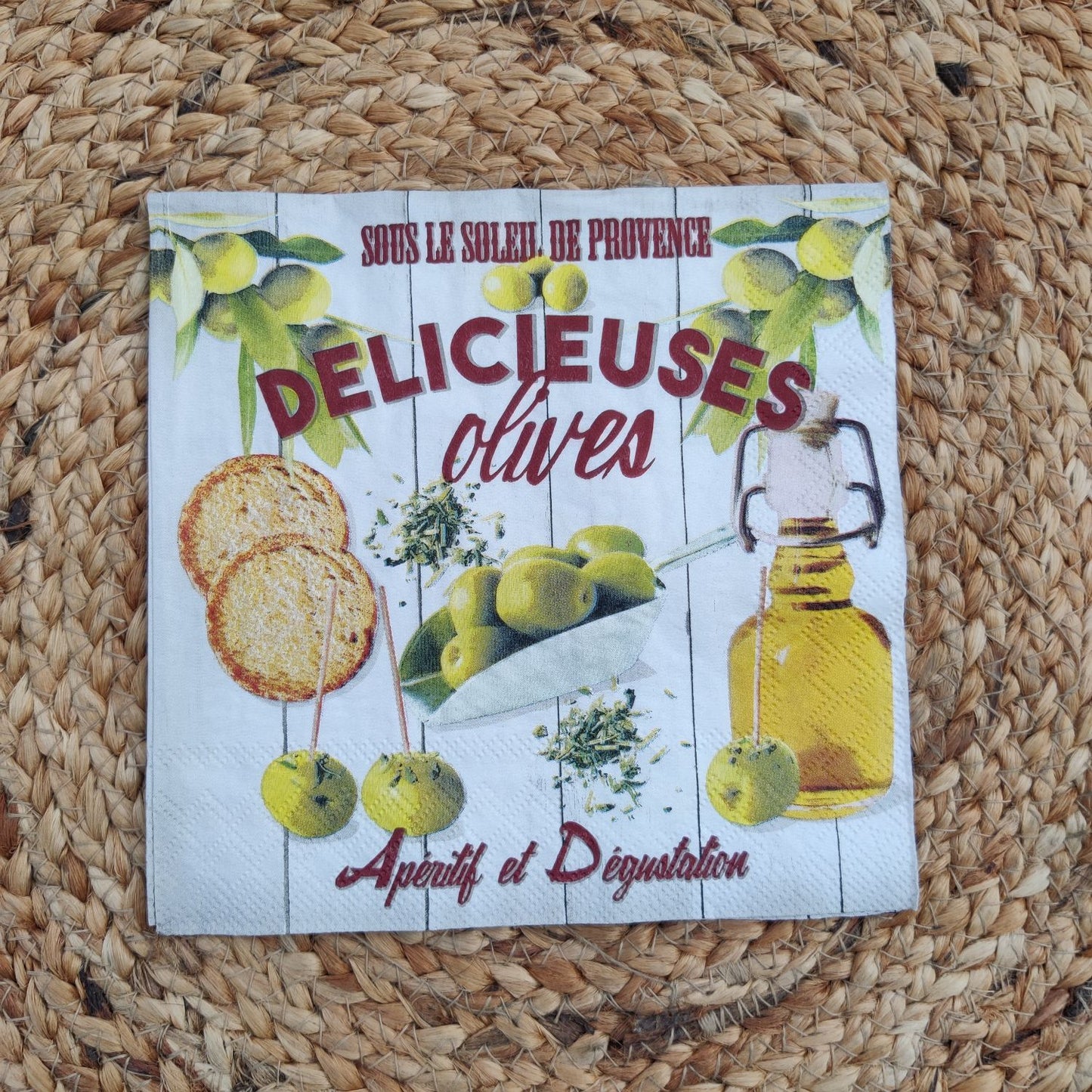 Decoupage Napkin Delicious olives 13314195