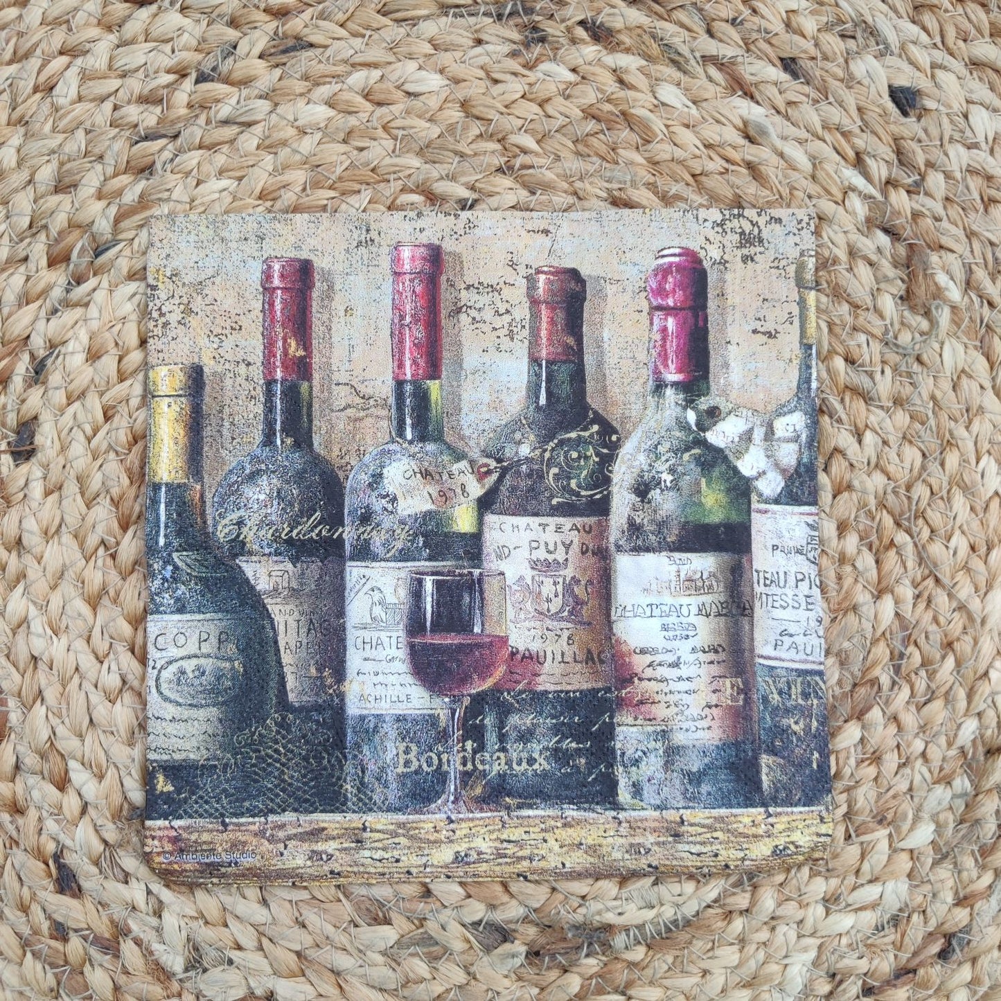 Decoupage Napkin best wines 13312940
