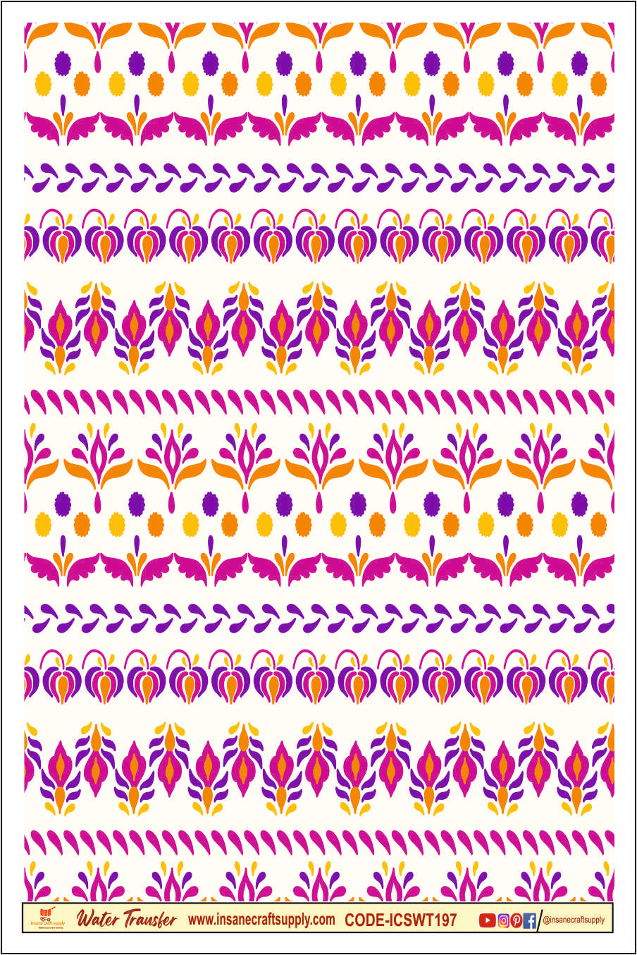 Water Transfer Sheet 197