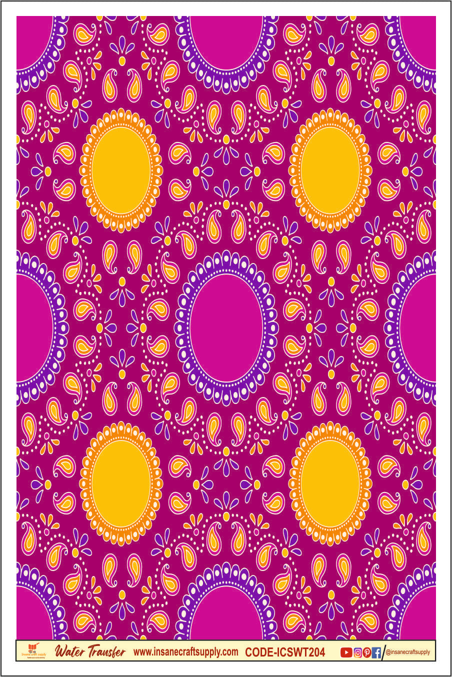 Water Transfer Sheet 204