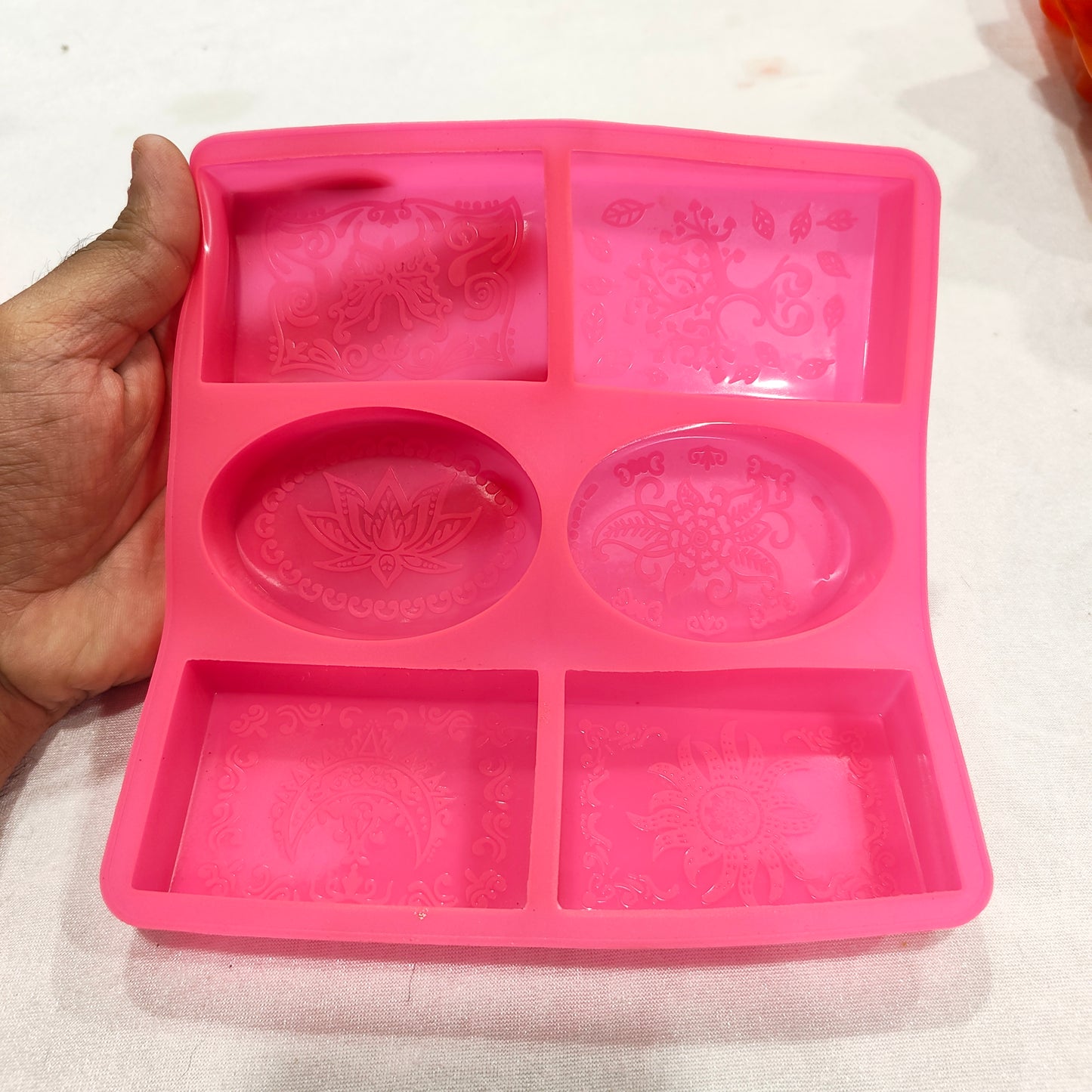 6 Cavity Printed Shape Soap Mould
soap mould
soap making mould
