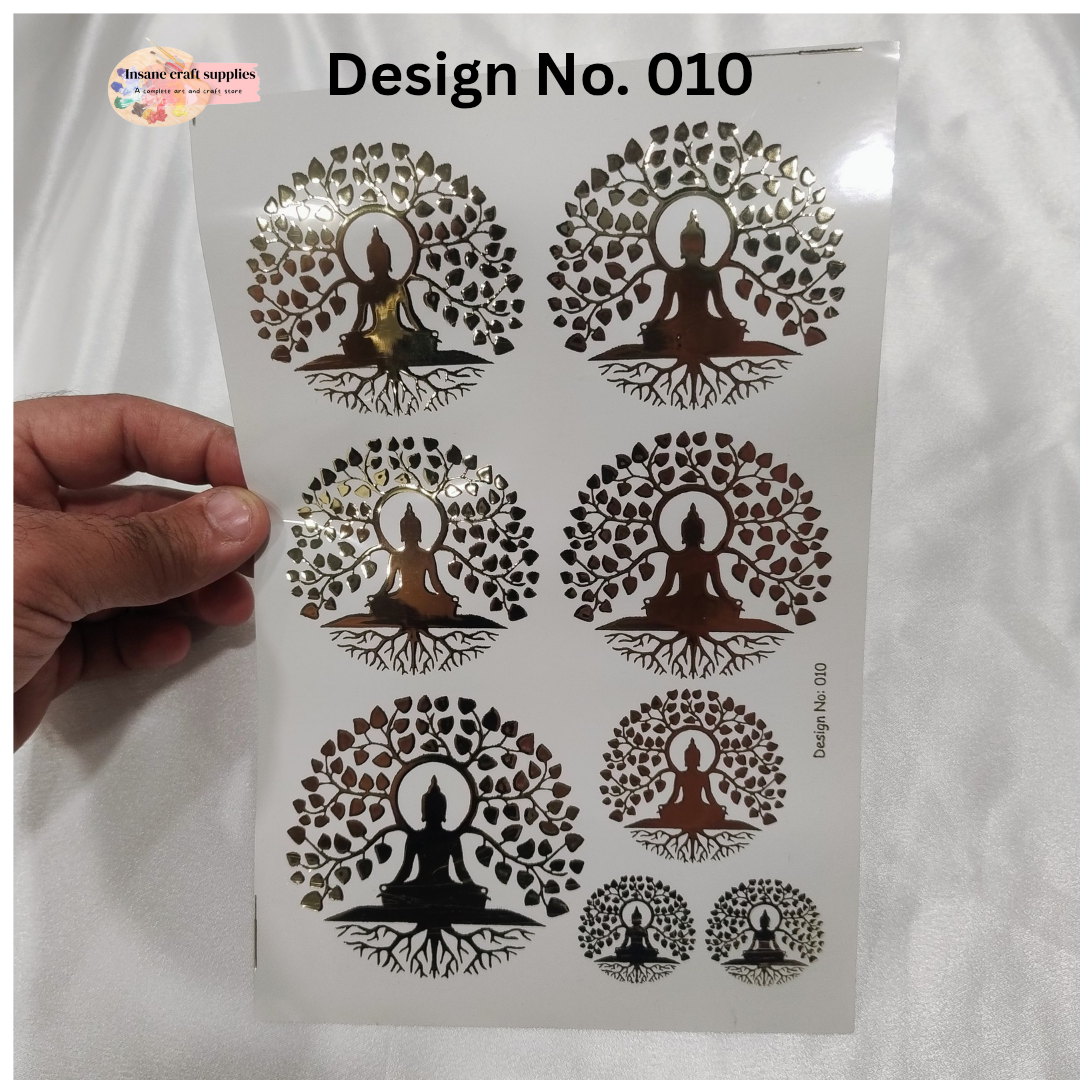 Embossed Sticker Sheet AF010