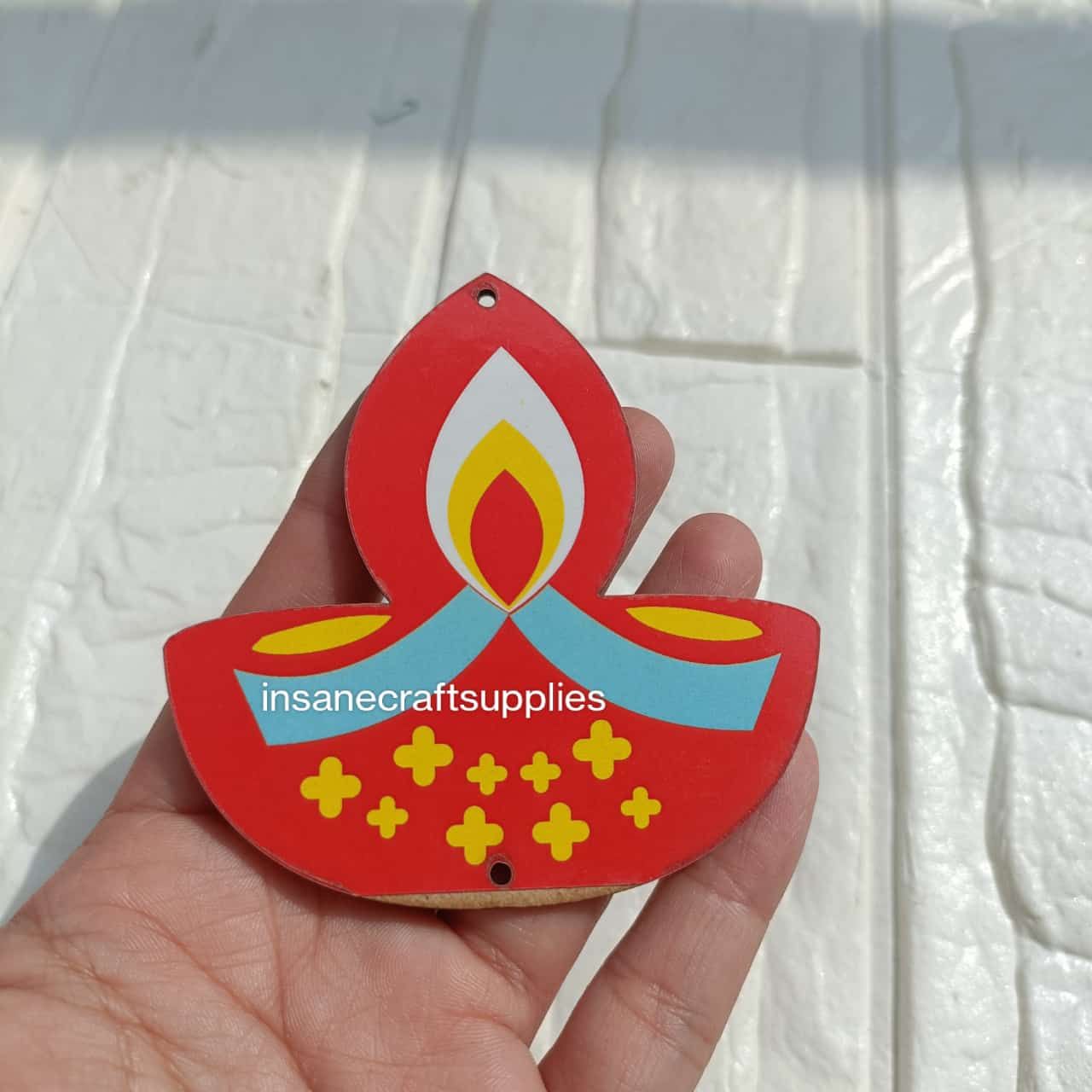 mdf Dia Cutout Red 3 inch