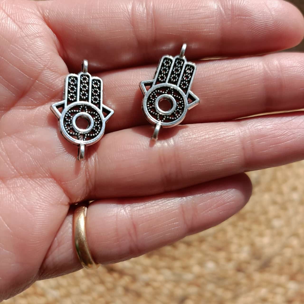 Hamza Hand metal charm
metal charm