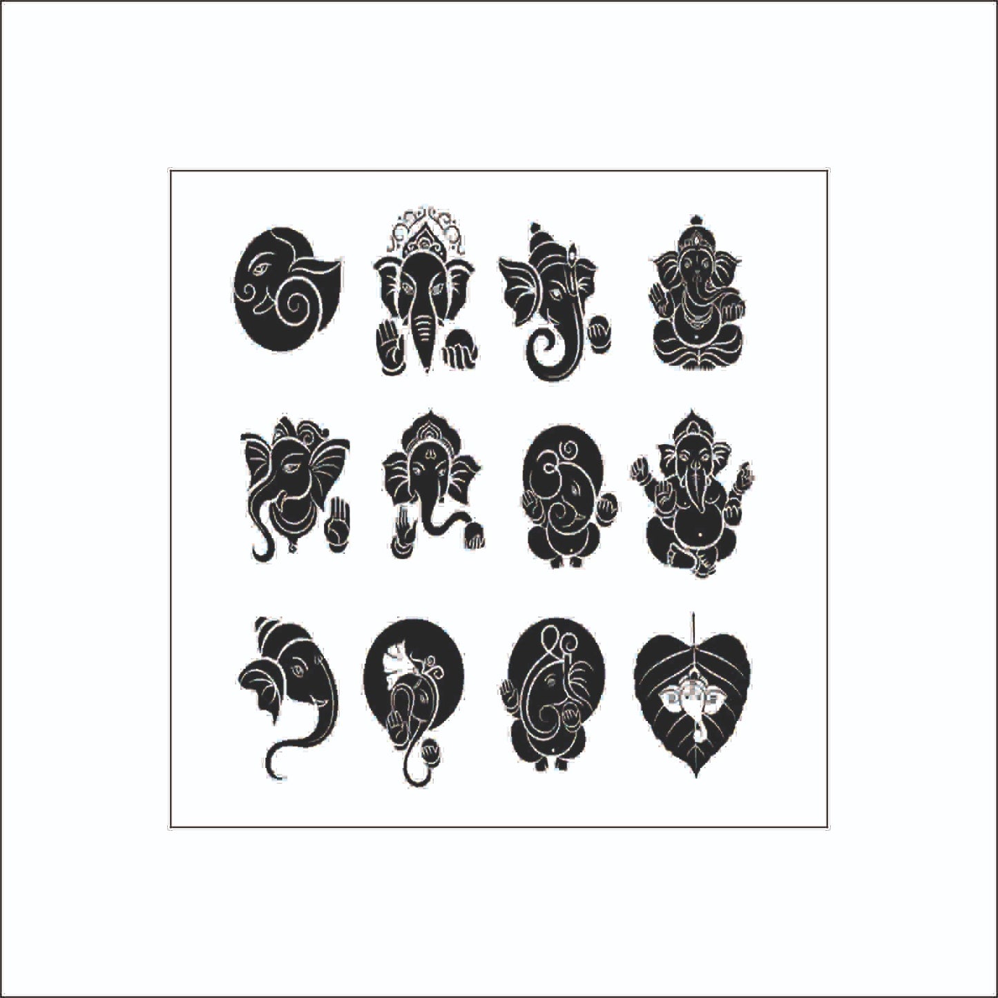 Sticker Sheet D47 pack of 10 pcs