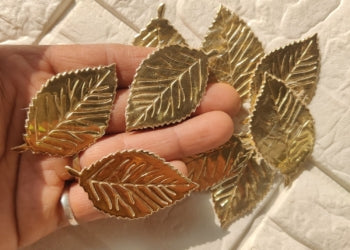Fabric Leaves accessories golden