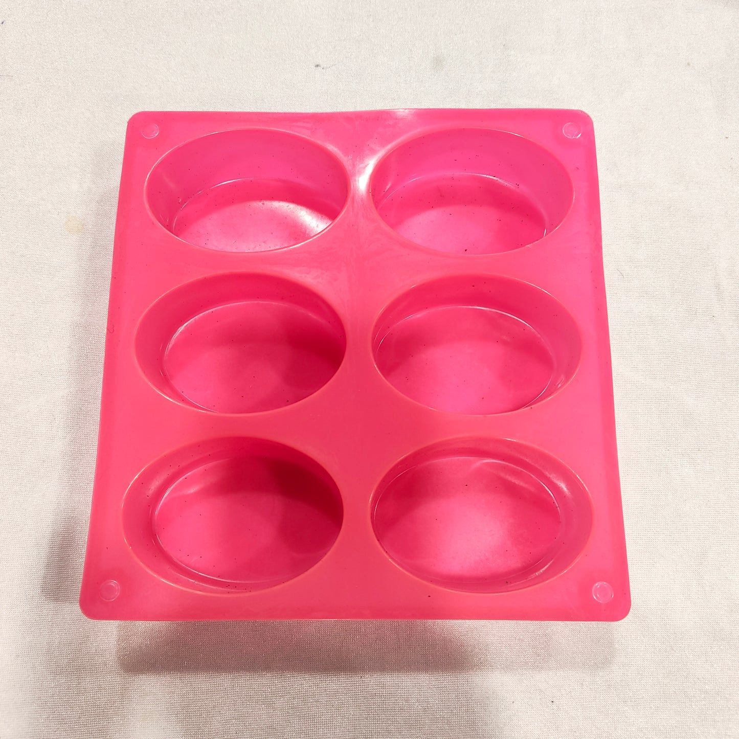 6 Cavity Oval Shape Soap Mould