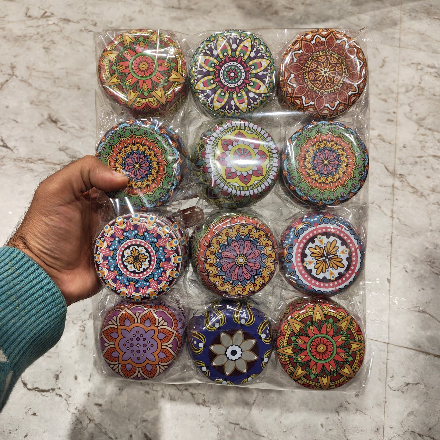 Candle Tin Jar Set of 12 pieces