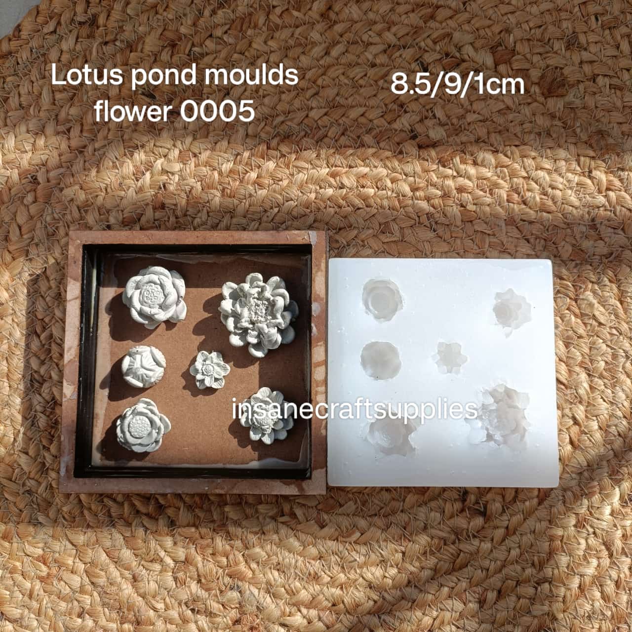 Lotus Pond Flower Mould
flower mould
silicon mould
resin mould insane craft supplies