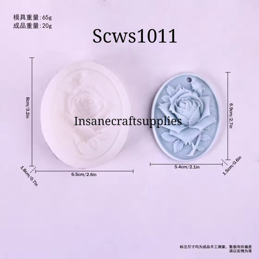 Rose Wax Sachet Silicon Candle Mould SCWS1011