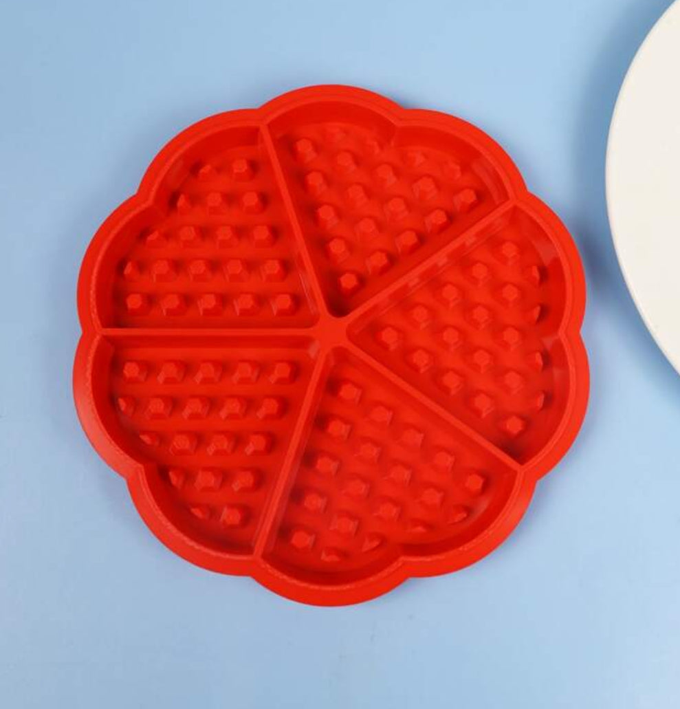 Heart Waffle Silicon Candle Mould
