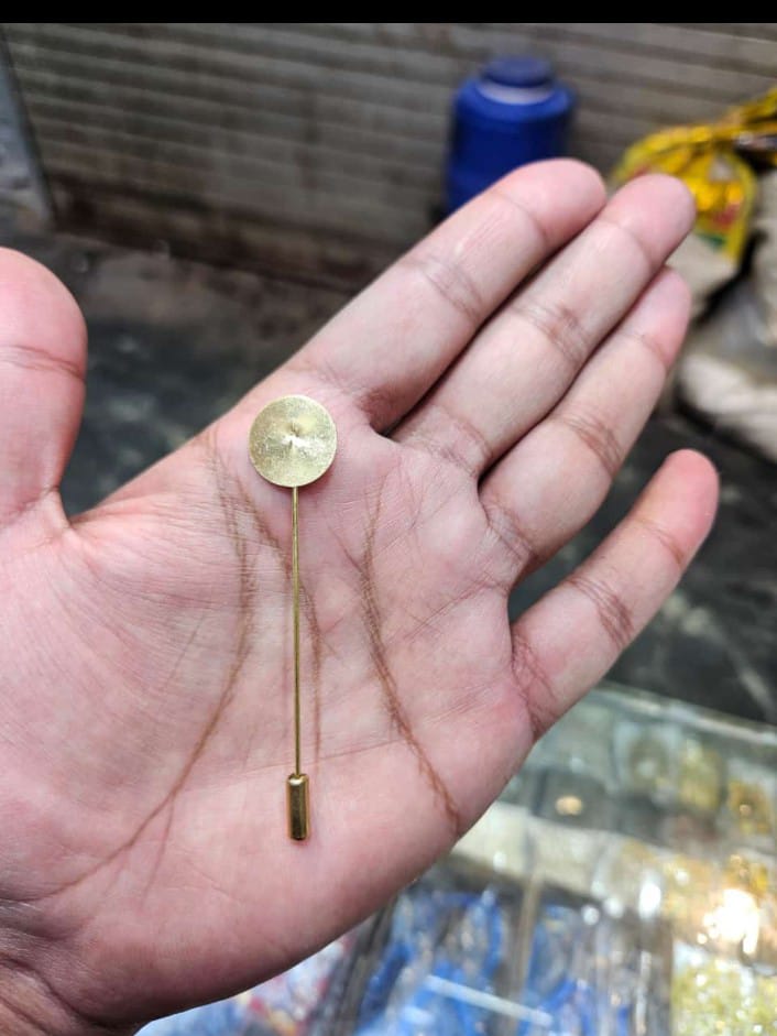 Round brooch pin 5 pcs in pack