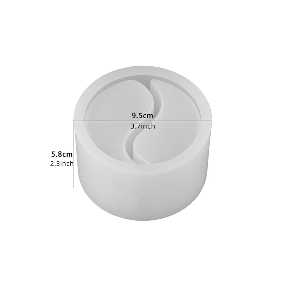 Yin Yang Candle Concrete Mould