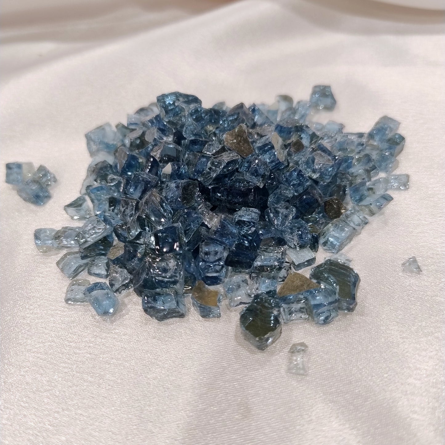 Blue Firepit Glass For Resin Art