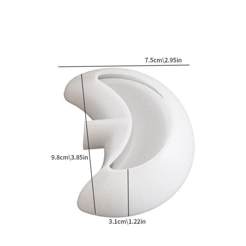 Half Moon Candle Jar Mould