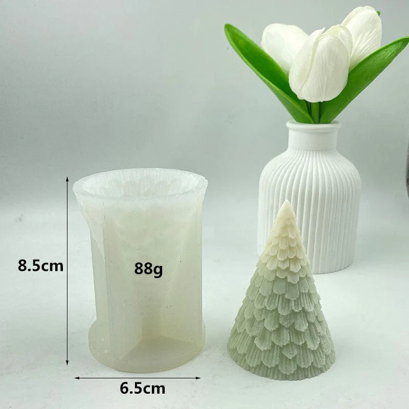 3D Christmas Tree Candle Handmade Mould HM0028