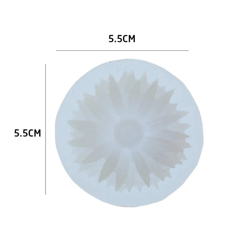 3D Sunflower Candle Mould HM0169