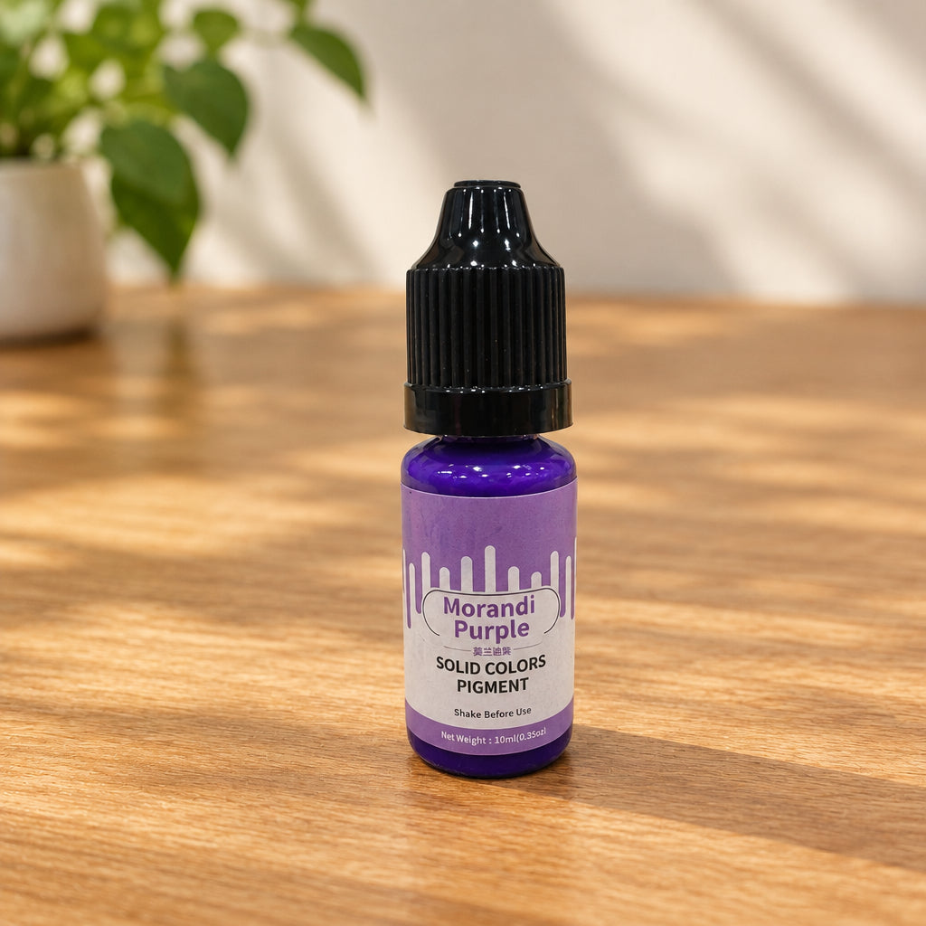 Morandi Purple solid color liquid pigment bottle for candle making 10ml
