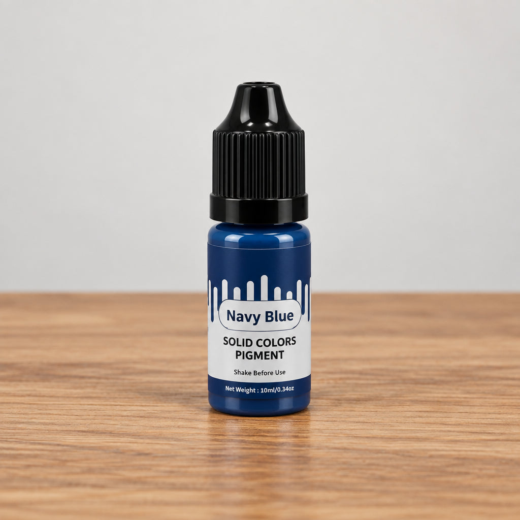 Navy Blue solid color liquid pigment bottle for candle making 10ml