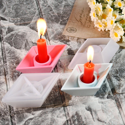 Paper Boat Candle Holder Mould Sm0945