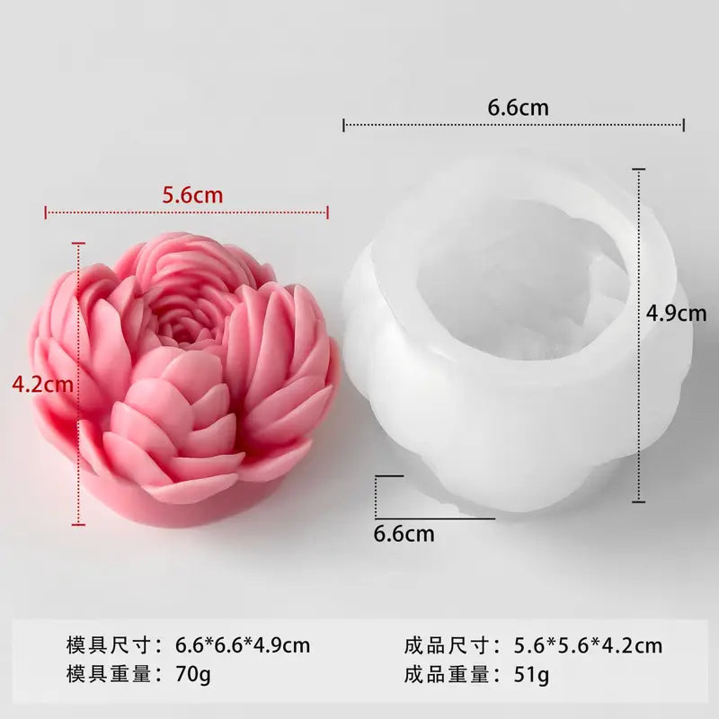 Flower Candle Mould J-5357