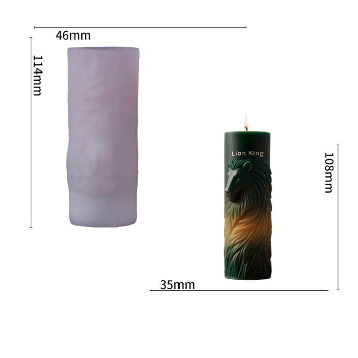 Pillar Candle Mould LZ1007 Heavy Quality