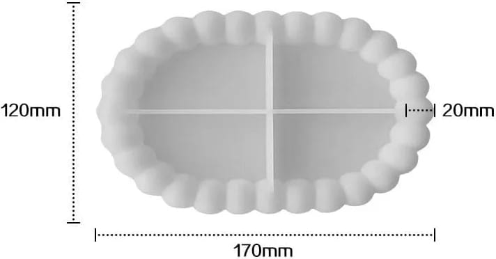 Bubble tray mould Oval