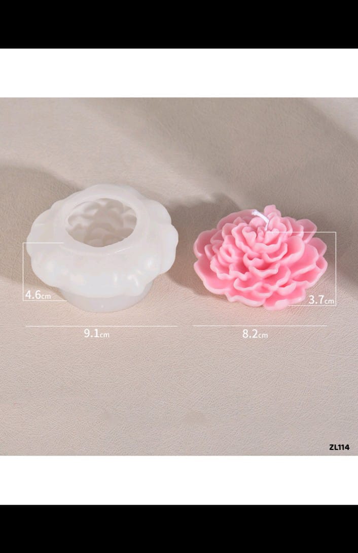 flower Candle Mould ZL114 Heavy Quality