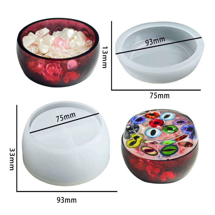 Round Storage Box With led Mould SM0886