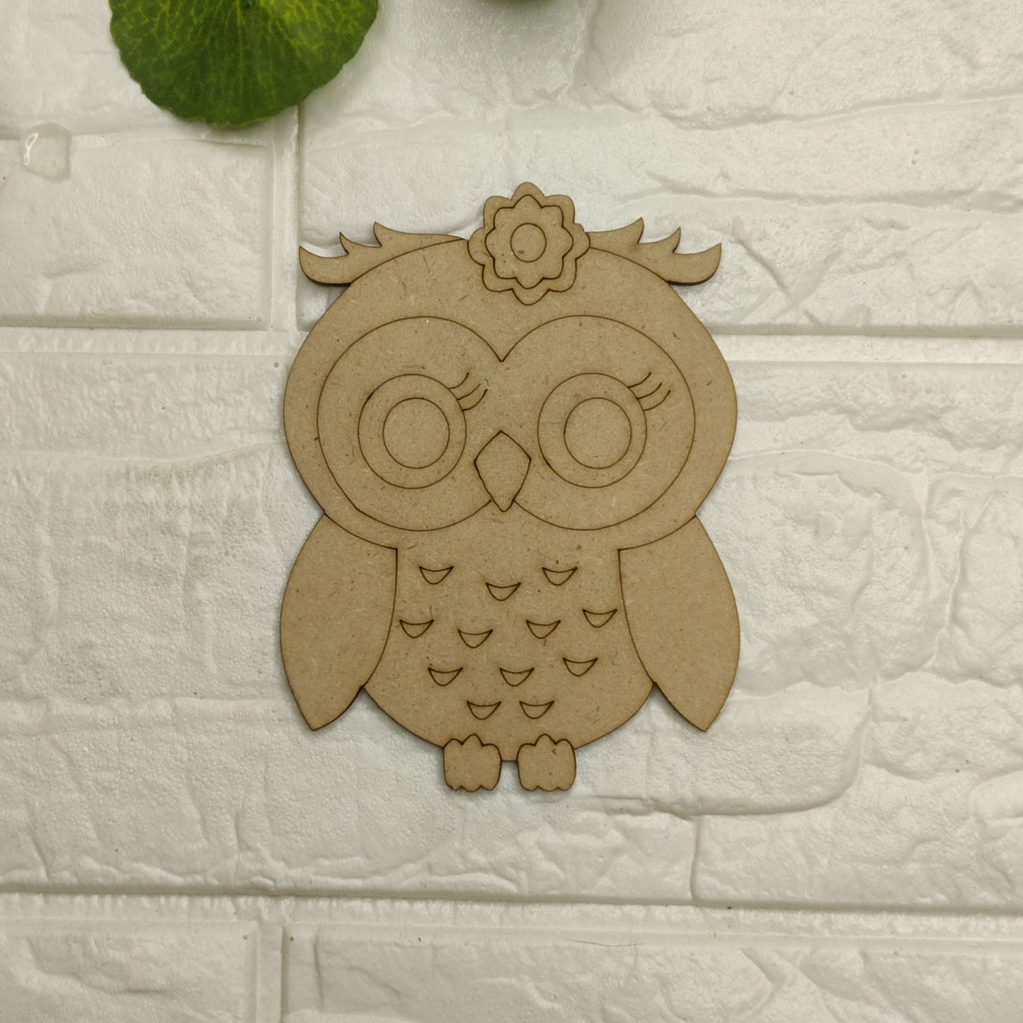 Owl shape cutout