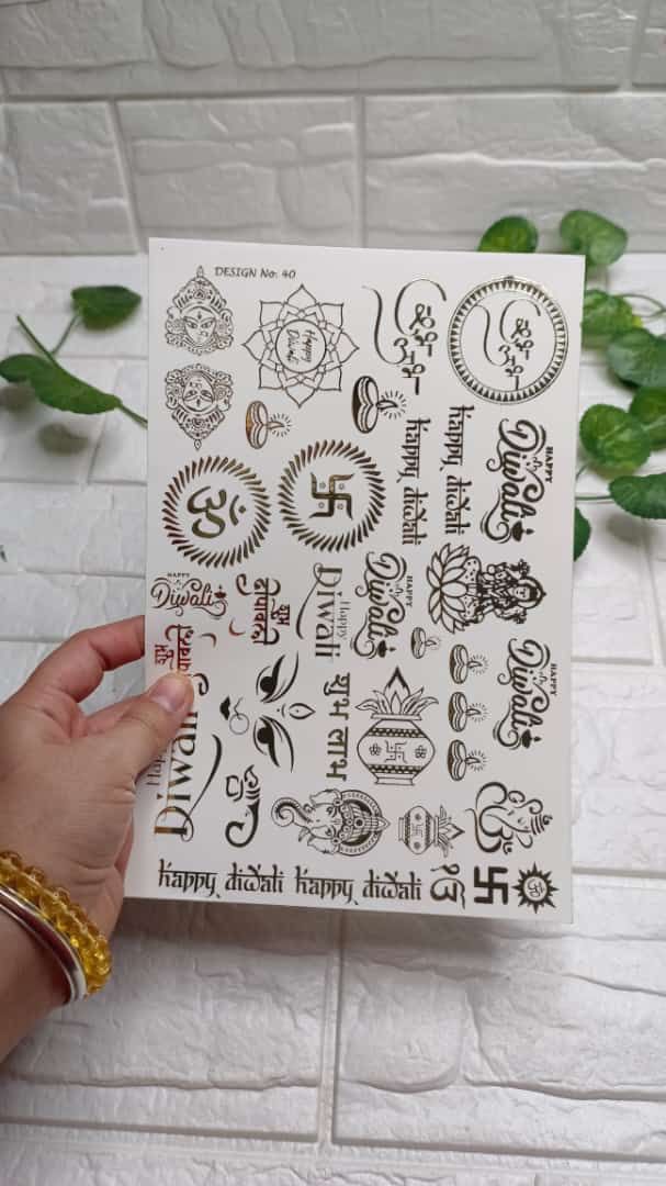 Embossed Sticker Sheet D29