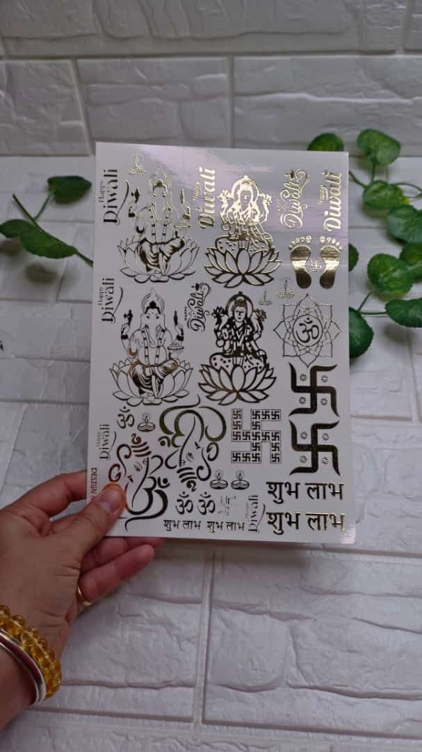 Embossed Sticker Sheet D23