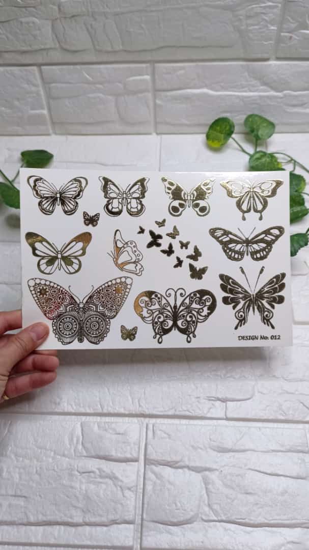 Butterfly 🦋 Embossed Sticker Sheet D37