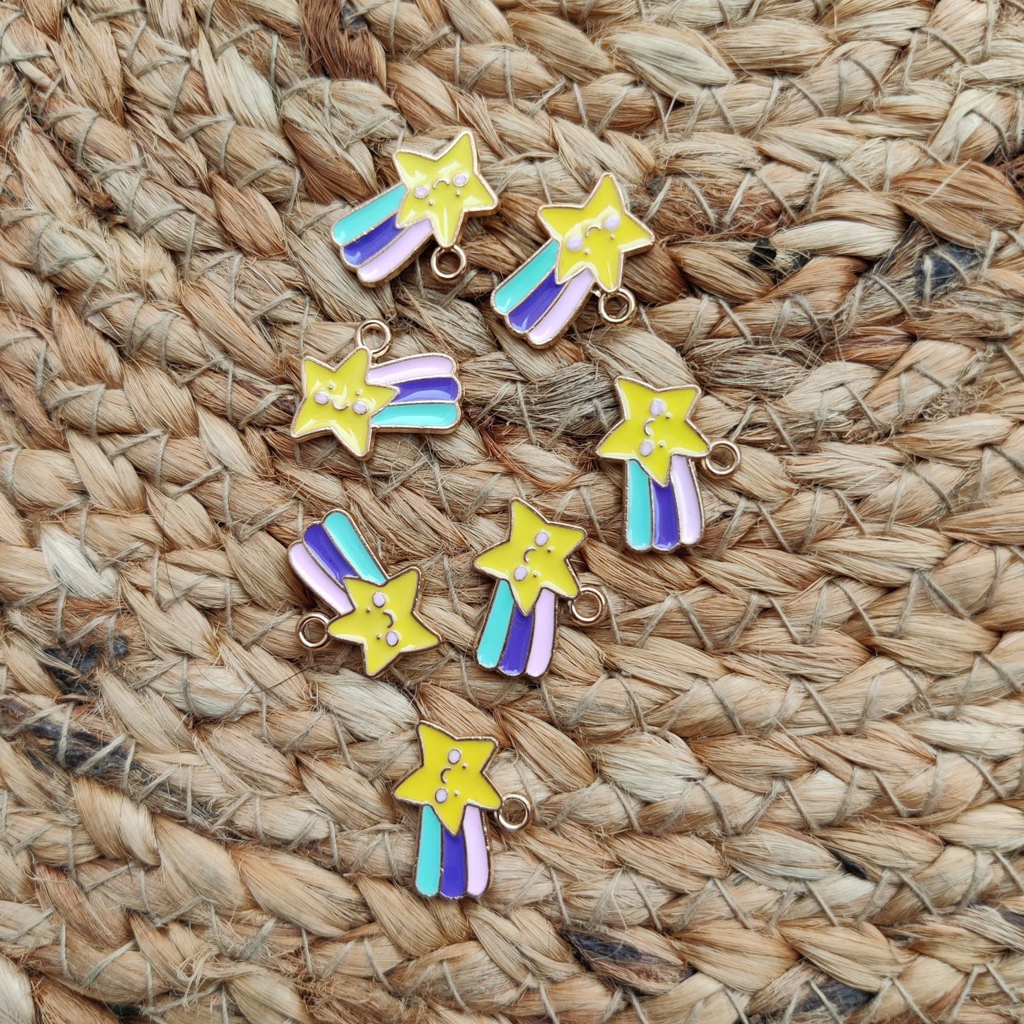 Enamel Star Metal Charm