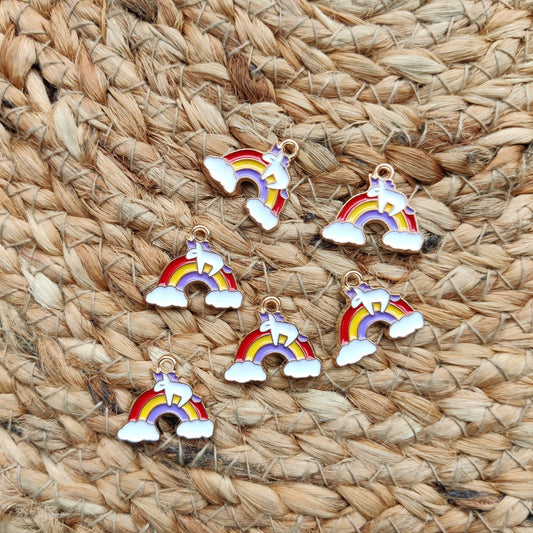 Rainbow Metal Charm