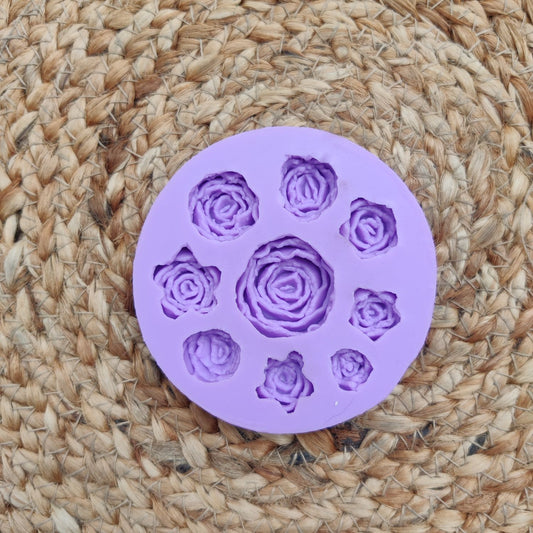 9 in 1 Rose flower mould