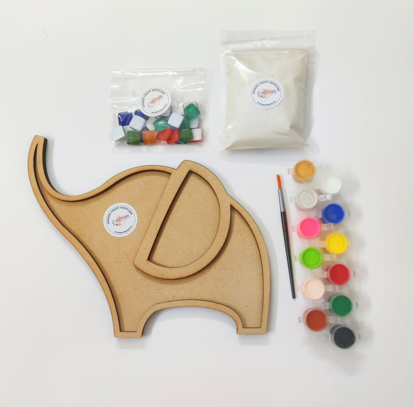 Elephant Shape Mosaic Art Kit