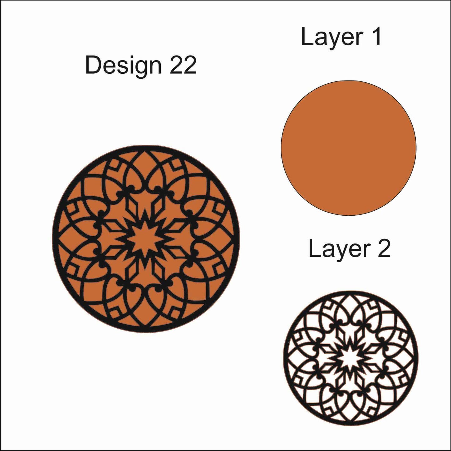 MDF Rangoli Design 22