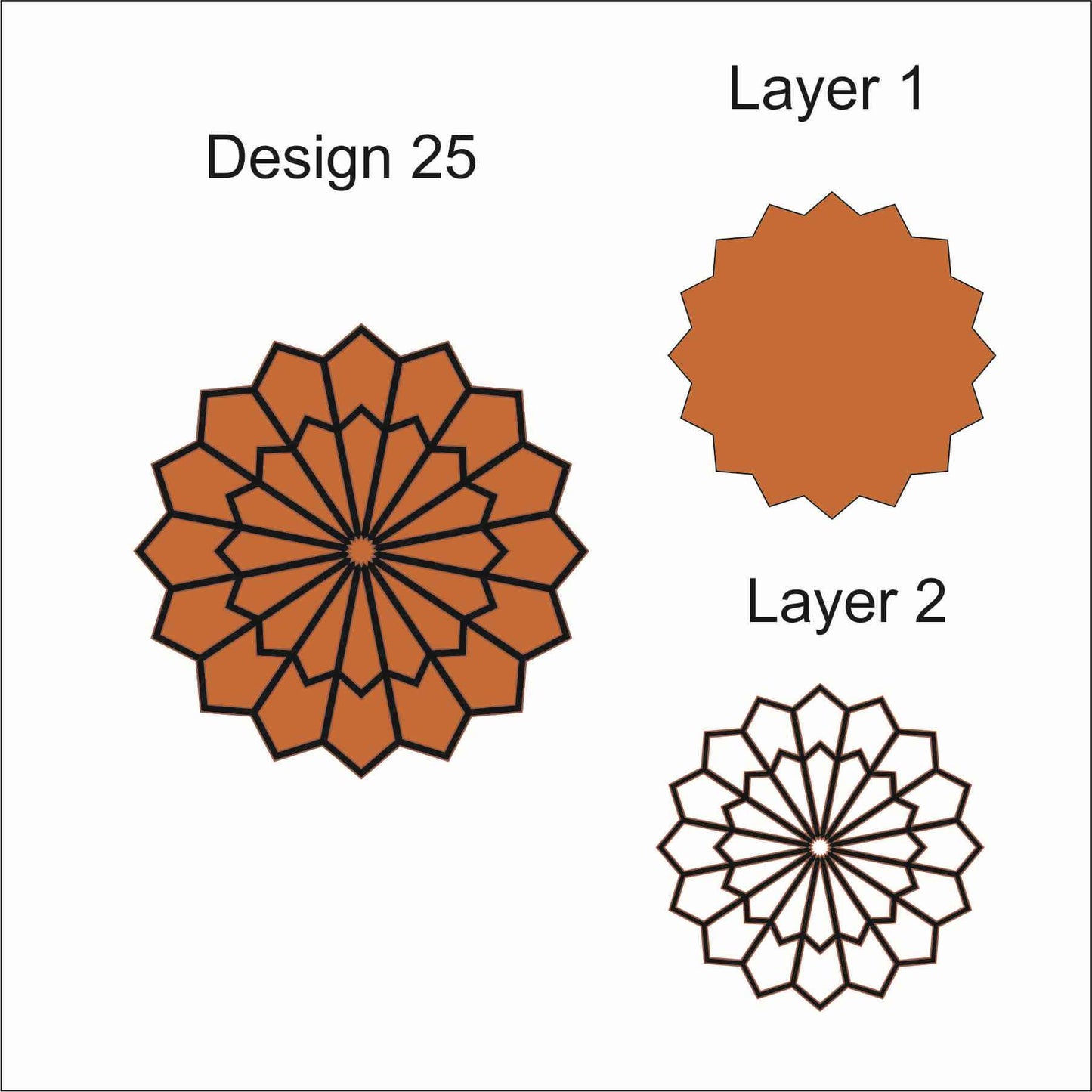 MDF Rangoli Design 25