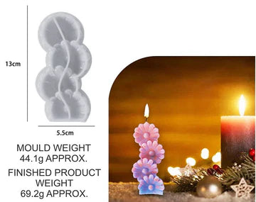 4 Daisy Flower Candle Mould
candle mold
candle making material
candle raw material
insane craft supplies
candle making mold
candle making mould