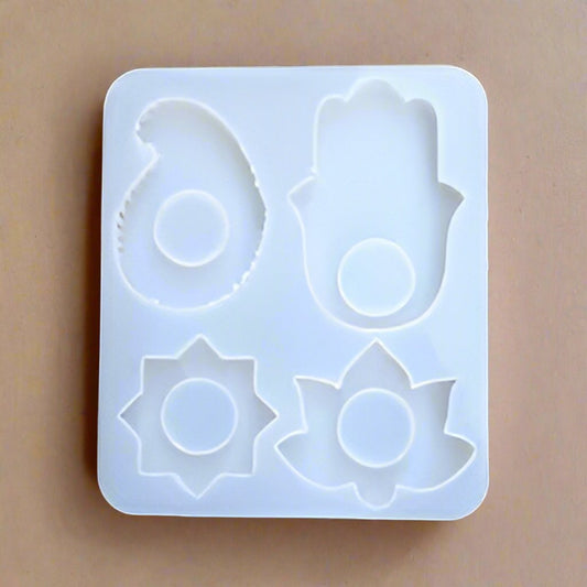 4 cavity tea light mould