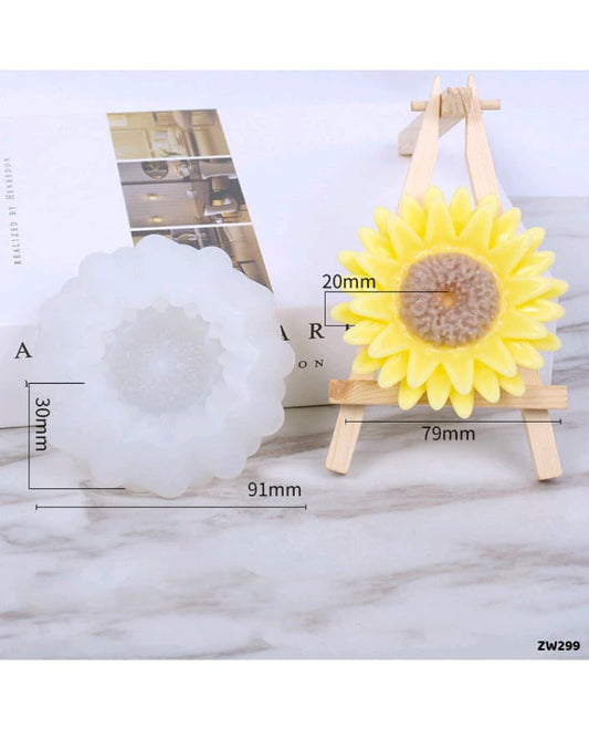 Sunflower candle mould