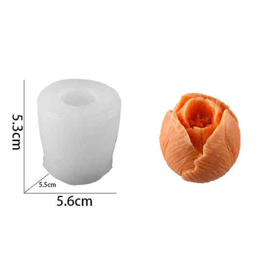 Closed Rose  Flower Mould
candle mould
rose mould
rose candle mould
insane craft supplies