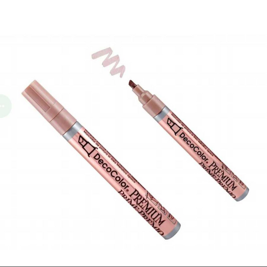 Resin pen marker 
Rose gold deco marker 