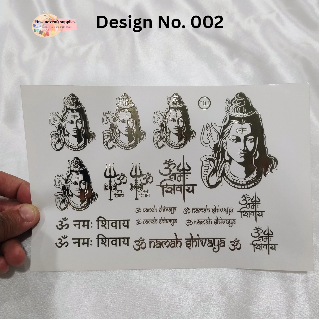 Embossed Sticker Sheet AF002