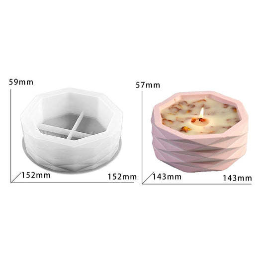 Diamond Cut Octagon Planter Storage Mould
concrete mould
candle mould
insane craft suplies