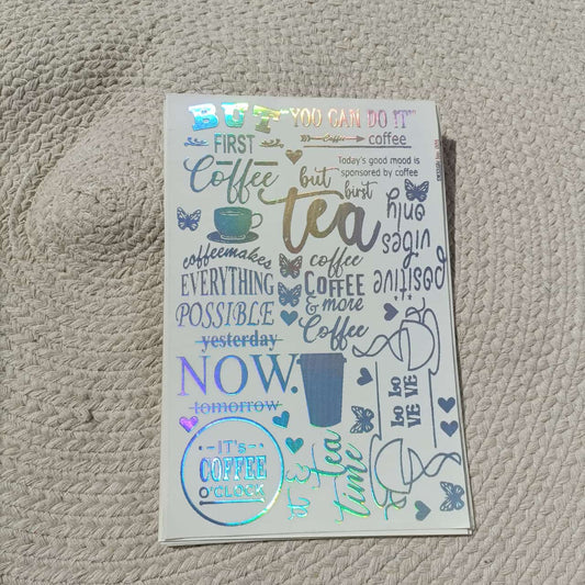 Embossed Sticker Sheet