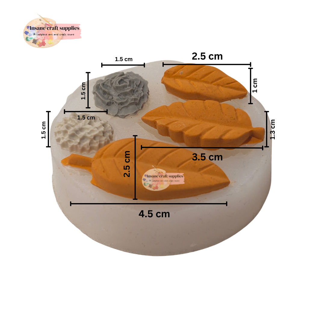 Flower Leaf Candle Mould
candle mould
insane craft supplies
silicon candle mould